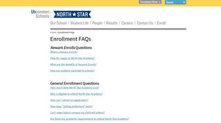 Enrollment FAQs | North Star Academy | Free, Public Charter School ...