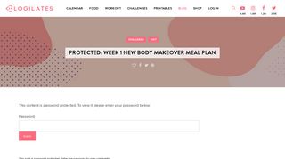 Week 1 New Body Makeover Meal Plan – Blogilates