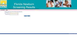 Florida Newborn Screening Results | Log In