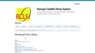 Newburgh Free Library | Ramapo Catskill Library System