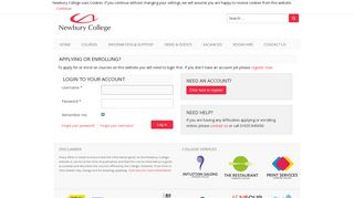 Register or Login - Newbury College