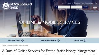 Newburyport Five Cents Savings Bank - Personal - Online Services