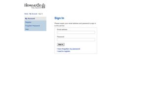 Sign In - Do It Online - Newcastle City Council - Online Account