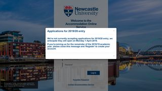 the Accommodation Online Service - Newcastle University