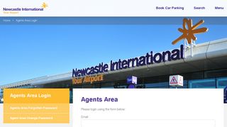 Agents Area Login - Newcastle International Airport