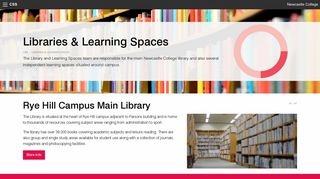 Central Support Service | Libraries & Learning ... - Newcastle College