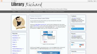 Library Richard: Renew your Library Loans Online