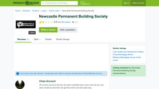 Newcastle Permanent Building Society Reviews - ProductReview.com ...