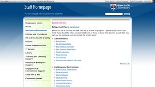 Staff Homepage - Newcastle University