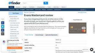 Evans Credit Card Review | January 2019 | finder UK - Finder.com