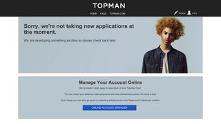 Topman :: Account card