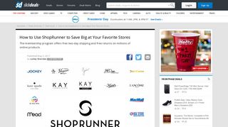 How to Use ShopRunner to Save Big at Your Favorite Stores - Slickdeals