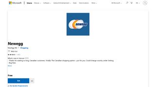 Get Newegg - Microsoft Store