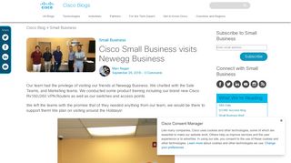 Cisco Small Business visits Newegg Business