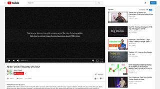 NEW FOREX TRADING SYSTEM - YouTube