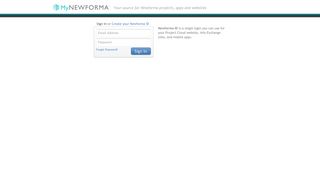 Sign In - My Newforma