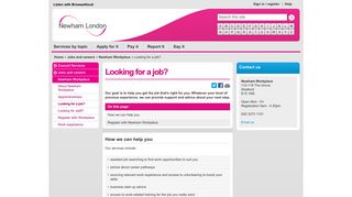 Looking for a job? - Newham Council
