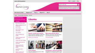 Libraries - Newham Council