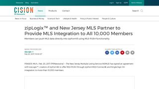 zipLogix™ and New Jersey MLS Partner to Provide MLS Integration to ...