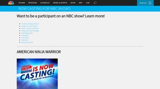 Now Casting - NBC.com