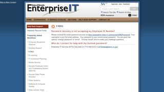 E-Mail - Enterprise IT Services - State of Nevada