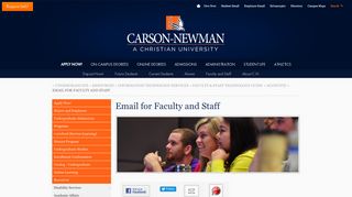 Email for Faculty and Staff - Carson-Newman