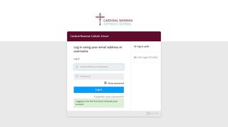 Cardinal Newman Catholic School: Login