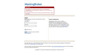 MeetingBroker: Login
