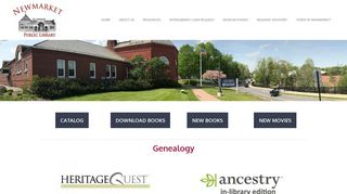 Genealogy - The Newmarket Public Library