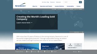Newmont Mining - Newmont Mining Corporation | Sustainable Gold ...