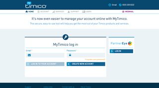 Log in | Timico.co.uk