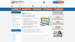 Student « NewPath Learning |Teaching Resources for Math, Reading ...