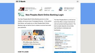 New Peoples Bank Online Banking Login - CC Bank