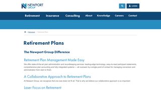 Retirement Plans: 401k & 403(b) | Newport Group