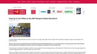Step Up to 26.2 Miles at the ABP Newport Wales Marathon! - Cardiff ...