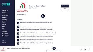 News in Slow Italian | Free Internet Radio | TuneIn