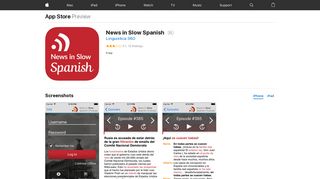 News in Slow Spanish on the App Store - iTunes - Apple