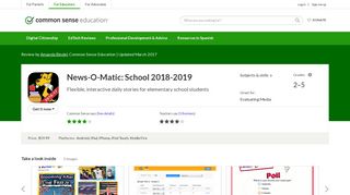 News-O-Matic: School 2018-2019 Review for Teachers | Common ...