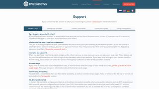 Support | TweakNews