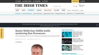 Kantar Media buys Dublin media monitoring firm Newsaccess