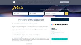 Newsaccess Ltd Careers, Newsaccess Ltd Jobs in Ireland jobs.ie