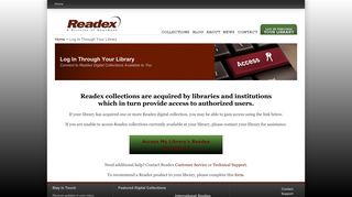 Log In Through Your Library | Readex
