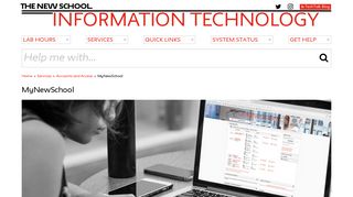 MyNewSchool | IT Website - Information Technology - The New School