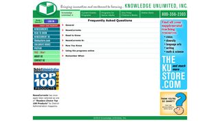 Knowledge Unlimited, Frequently Asked Questions