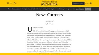 News Currents - CSMonitor.com - Christian Science Monitor