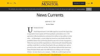 News Currents - CSMonitor.com - The Christian Science Monitor