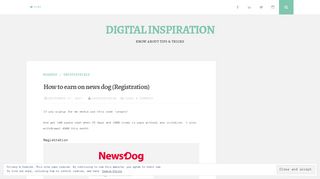 How to earn on news dog (Registration) – DIGITAL INSPIRATION
