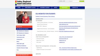ESL Websites for Students - Valley Regional Adult Education