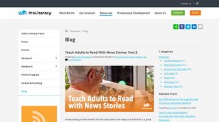 Teach Adults to Read With News Stories: Part 2 | ProLiteracy