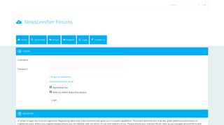 NewsLeecher Forums - User Control Panel - Login